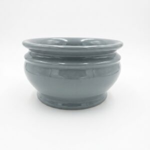 MACETA BOMBA ESMALTADA GRIS BLUM