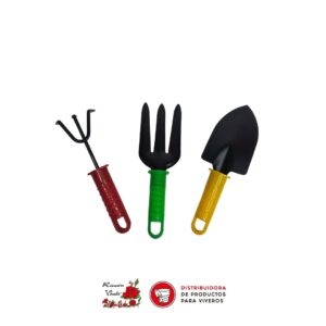 OFERTA SET X 3 HERRAMIENTAS MANGO PLÁSTICO AGROPARQUE