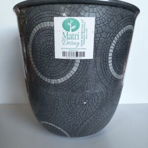 MACETA BENEDICT GREY MOSAIC IMPORTADA MATRI